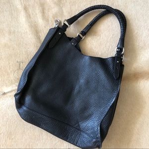 Cole Haan black leather tote